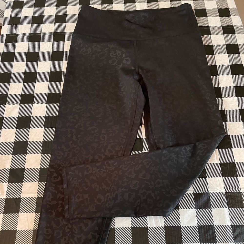 Marika Black Leopard Print Leggings XL